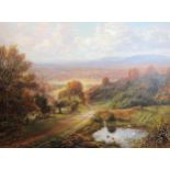 George William Mote (1832-1909)oil on canvasLandscape near Guildfordsigned and dated 1878, Cider
