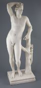 Bartolomeo Cavaceppi (1716-1799). A white marble figure after the Antique Medici Apollo (