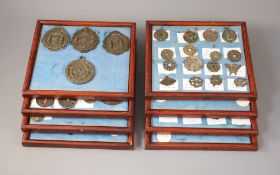 A group of 99 Korean bronze and metal amulets or charms, 19th/20th century largest 70mmCONDITION: