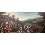 18th century Flemish Schooloil on canvasBiblical scene33.5 x 68in.CONDITION: Relined many years ago,