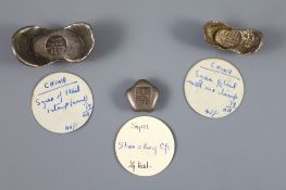 China Empire or Republic period, AR 1 Tael, 36.2g, half tael, 19.2g and quarter tael, 10.8g, all