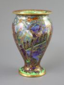 A Wedgwood Fairyland lustre 'Woodland Elves' vase, designed by Daisy Makeig-Jones, of ovoid shape