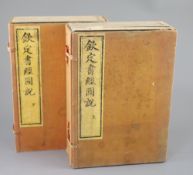 Rare Chinese book, Imperial Edition of the Illustrated Book of Documents 'Qinding shujing tushuo',