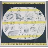 Eric Ravilious (1903-1942), Childs Handkerchief, no.140 of 500, from the run of 200 copies sold with