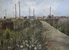 Anthony Richard Cooke (b.1933)oil on boardHouseboats at Shorehamsigned and dated '5829 x 39in.