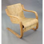 An Alvar Aalto for Finmar Ltd model 31 cantilever chair, W.1ft 11.75in. D.2ft 4in. H.2ft 3in.