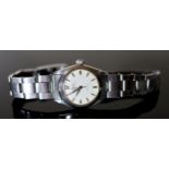 A gentleman's 1960's stainless steel mid size Rolex Oyster Speedking Precision manual wind wrist