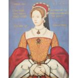 After Master Johnoil on panelPortrait of Queen Mary, 154416 x 12.75in.