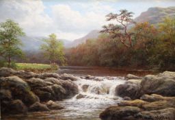 William Mellor (1851-1931)pair of oils on canvasOn The Llugyy, North Wales and On The Nidd nr