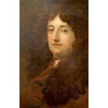 Circle of Sir Peter Lely (1618-1680)oil on canvasPortrait of a gentleman wearing a brown coatoval,