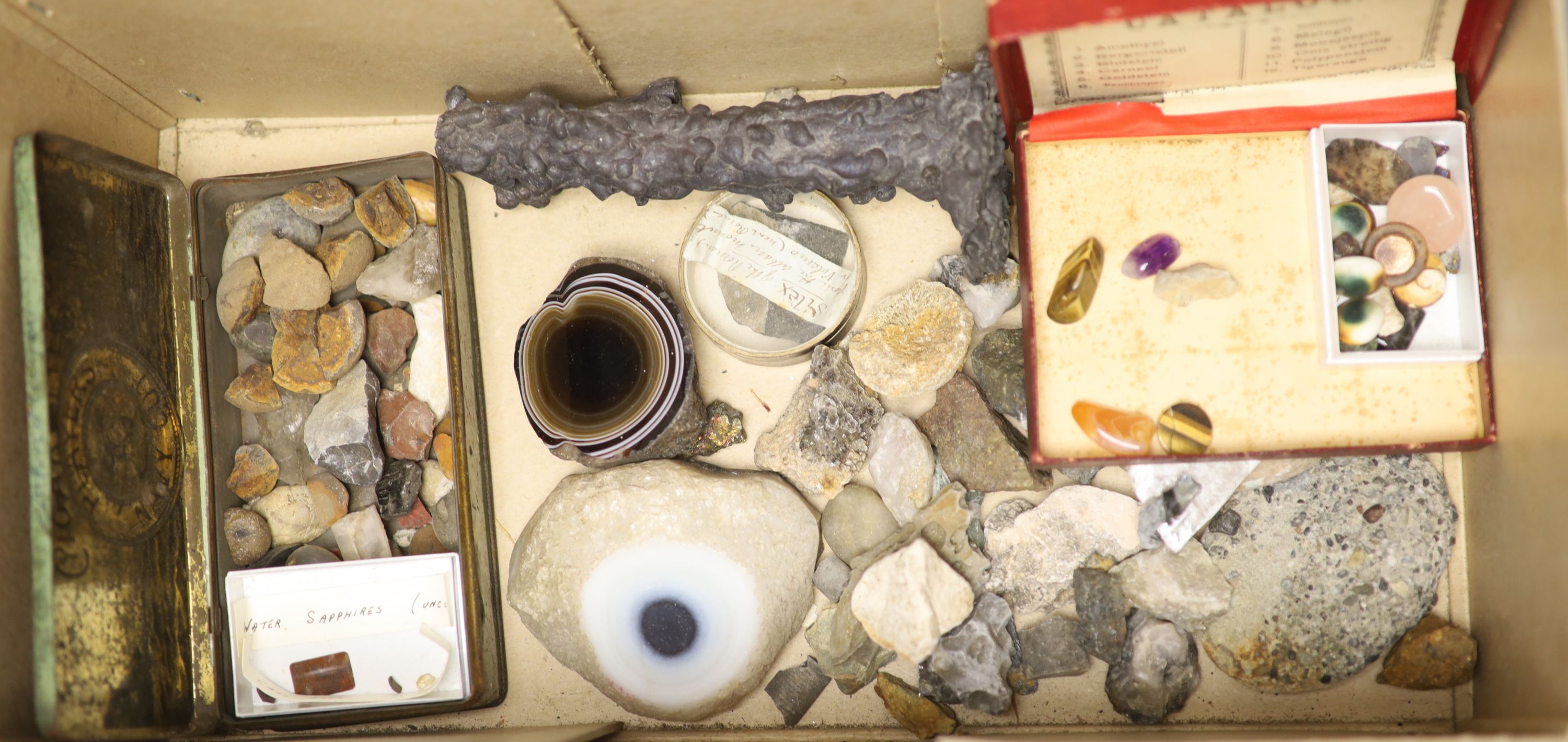 Two boxes of geological specimens, collected before 1970,CONDITION: Provenance - T. Gerrard & Co