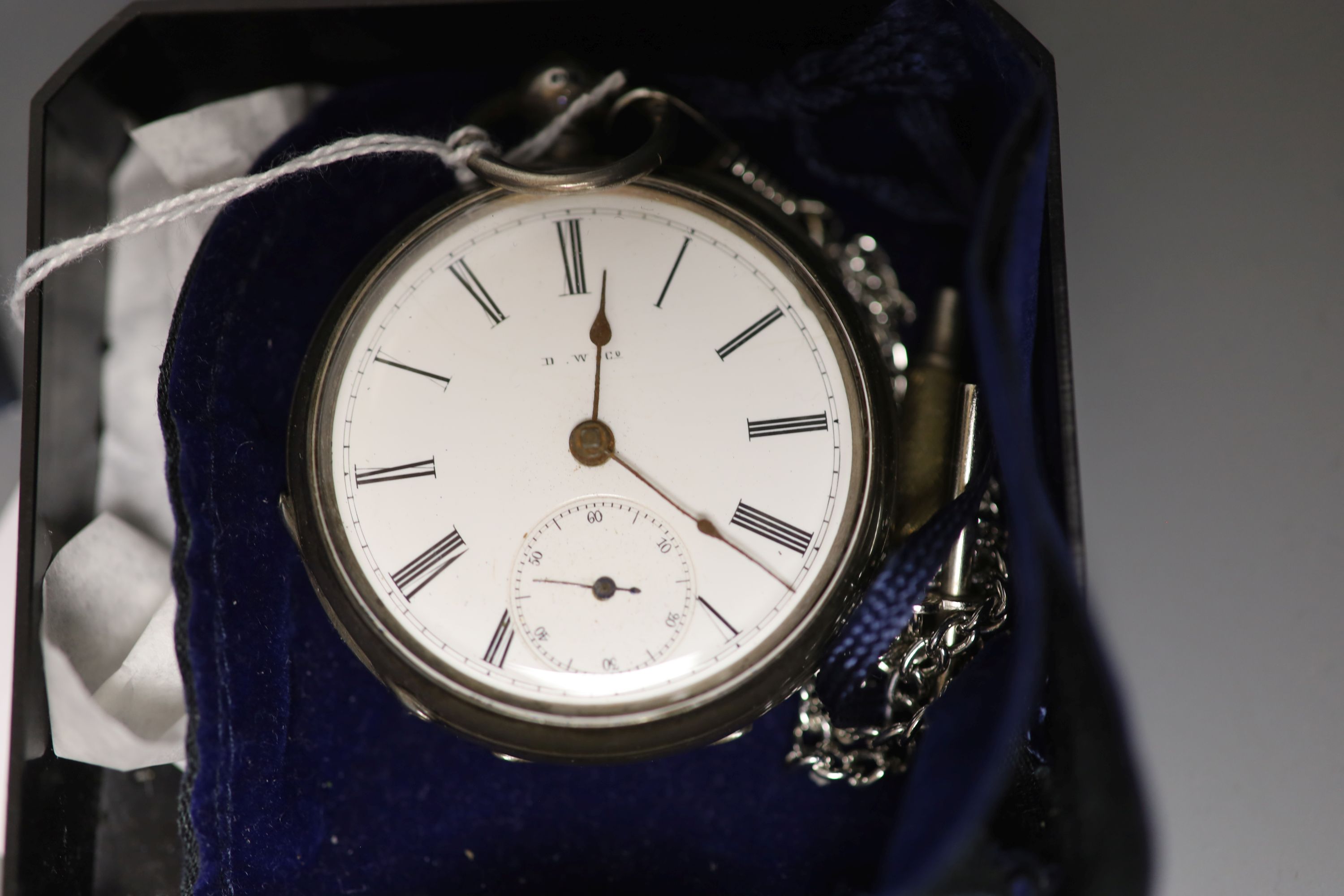 A late Victorian silver-cased pocket watch and sundry items, comprising five boxed modern quartz fob - Image 2 of 5