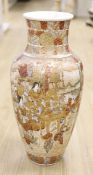 A large Satsuma pottery vase, height 63cm