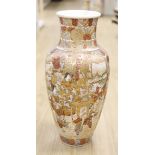 A large Satsuma pottery vase, height 63cm