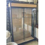 A shop display cabinet, width 128cm, depth 39cm, height 203cm