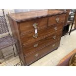 A George III mahogany chest, width 110cm, depth 54cm, height 107cm