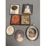 Phyllis Cooper (1895-1988), a collection of miniature portraits, circa 1920, watercolour on ivory,