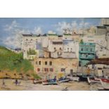 M. Chandler, oil on canvas, 'Albufeira, Algarve, Portugal', signed and dated '74, 50 x 75cm