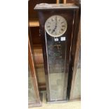 A Synchronome electric mahogany cased pendulum master clock