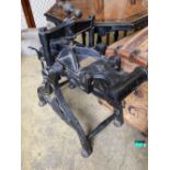 A Harrild and Sons cast iron printer's press, with later brass plaque - F.W. Woodruff & Co. Ltd.,