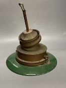 A Victorian railway lamp