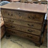 A George III banded mahogany chest of drawers, width 108cm depth 56cm height 100cm