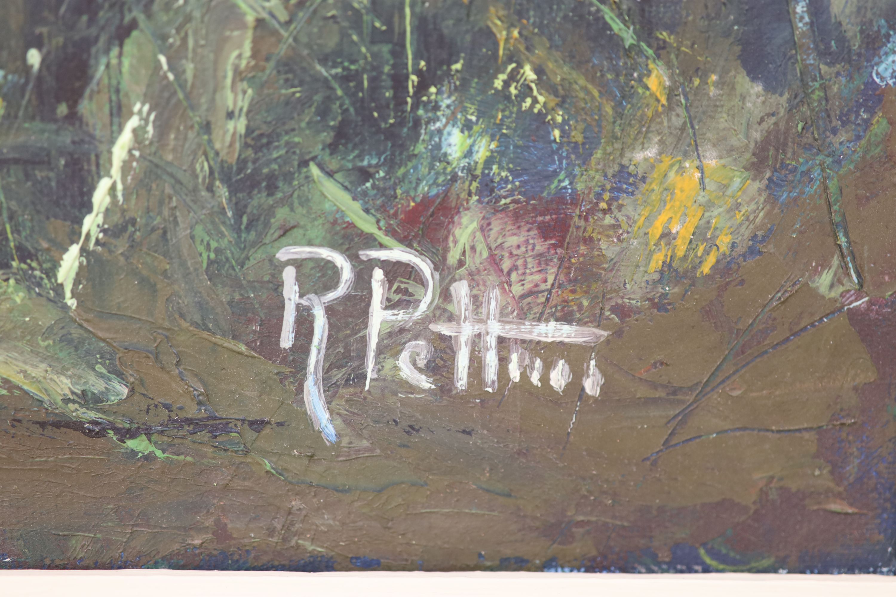 R. Pettini, oil on canvas, 'Villa Veneta, Verona 1995', signed, 50 x 60cm - Image 3 of 3