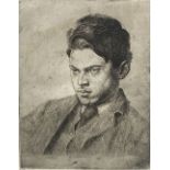 Augustus John (1882-1957), artist proof, Portrait of Percy Wyndham Lewis, signed in pencil, 17.5 x