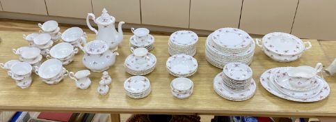 A Richmond bone china dinner and tea service, Rose Tyme pattern