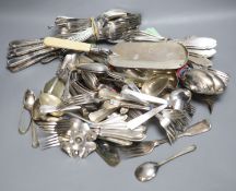 A quantity of plated cutlery