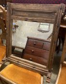 An Indonesian hardwood wall mirror, width 58cm, height 67cm