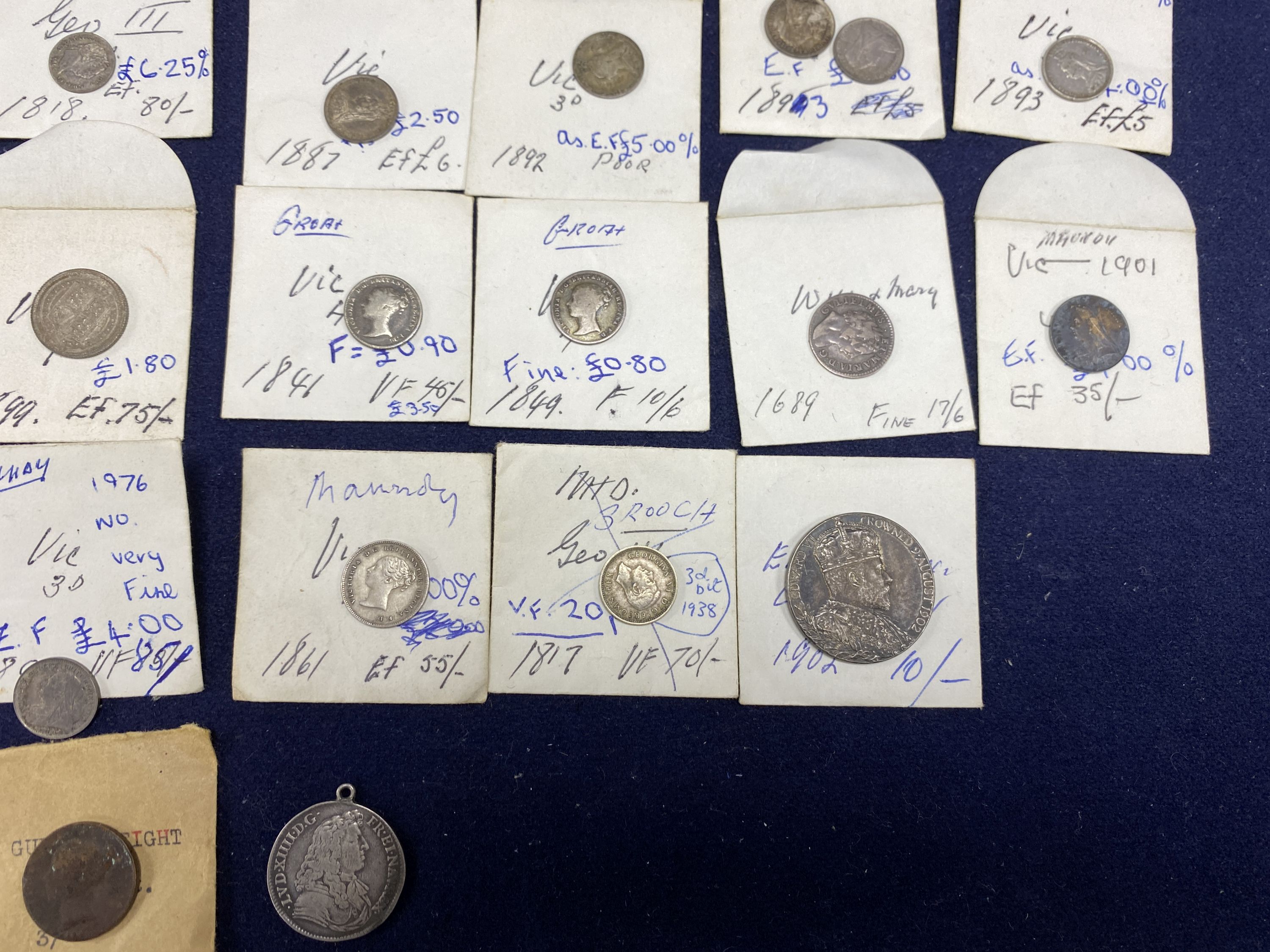 UK coins 16th-20th century, to include a Mary I groat, various maundy 2d - 4d, etc. together with - Image 9 of 10
