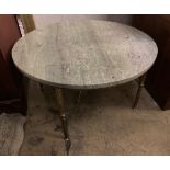 A circular marble topped occasional table, diameter 72cm height 40cm