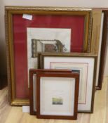 A group of assorted decorative prints