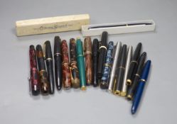 A collection of fountain pens