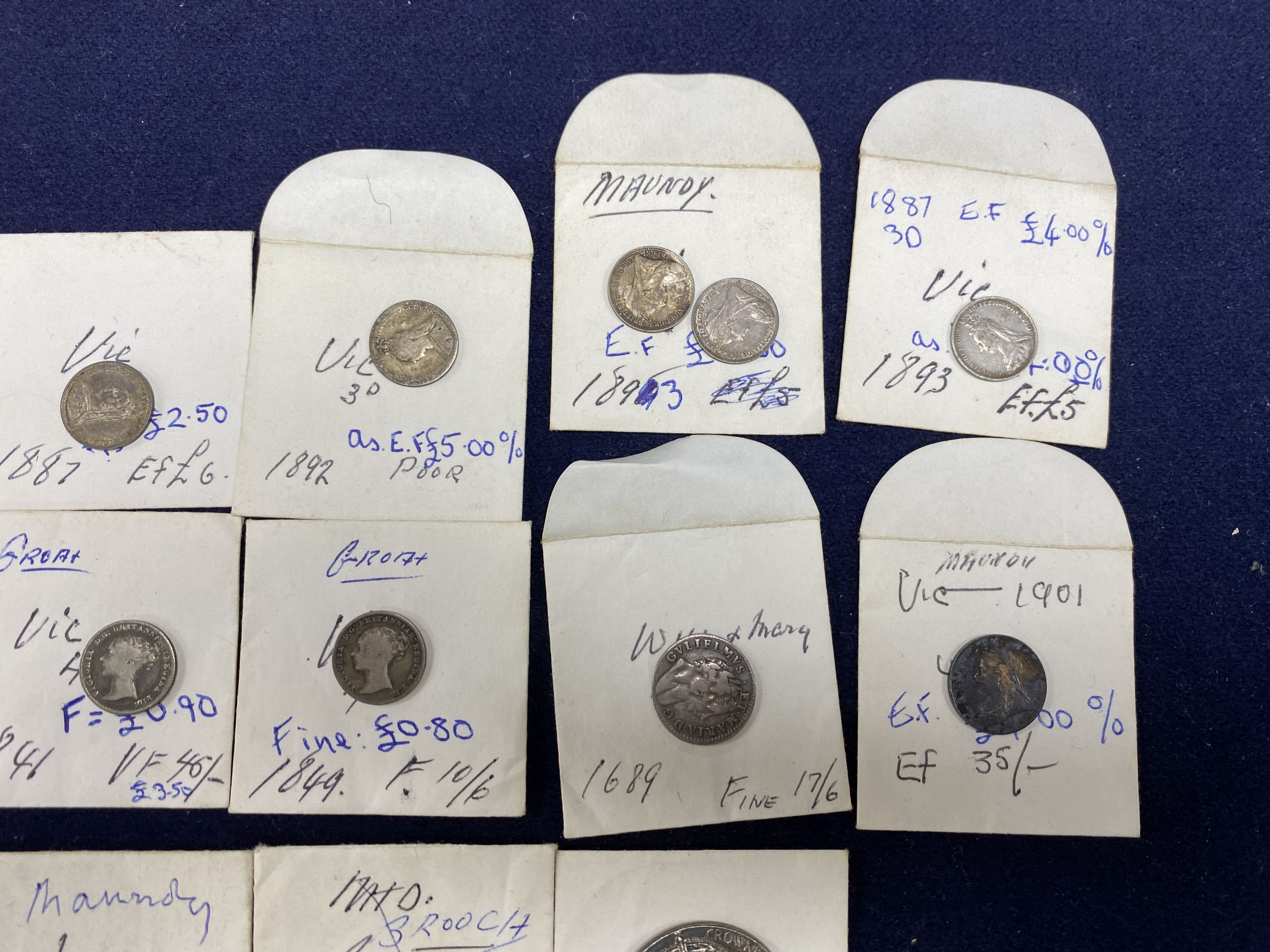 UK coins 16th-20th century, to include a Mary I groat, various maundy 2d - 4d, etc. together with - Image 8 of 10