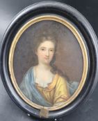 Follower of Michael Dahl (1659-1743),oil on canvasHalf length portrait of Alice Wyndham (d.1723),