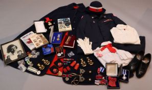 Lady Mountbatten's Red Cross uniform, together with related awards, badges and other ephemera,