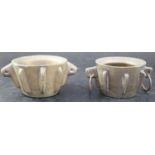 Two Spanish bronze mortars, with vertical flanges, height 8cm over handles 18cmCONDITION: Both