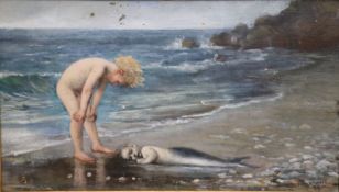 Lady Dorothy Stanley - nee Tennant (1855-1926)oil on canvas"Dead Merbaby"signed and dated '888 x