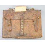 A leather attache case allocated to a member of Lord Mountbatten's staff in India / South East