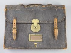 A leather attache case, the 5th Lord Brabourne (1895-1939), perhaps from his time as Viceroy and