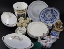 A group of assorted ceramics including a Royal Worcester coffee set and a Caverswall Highgrove