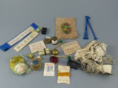 A collection of assorted Victorian and later sewing accessories and objets d'artCONDITION: - small