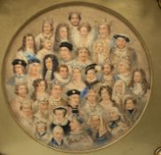 English School (19th/20th century), Kings and Queens of England (possibly copied from cigarette