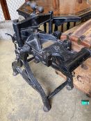 A Harrild and Sons cast iron lithograhic press, with later brass plaque - F.W. Woodruff & Co. Ltd.