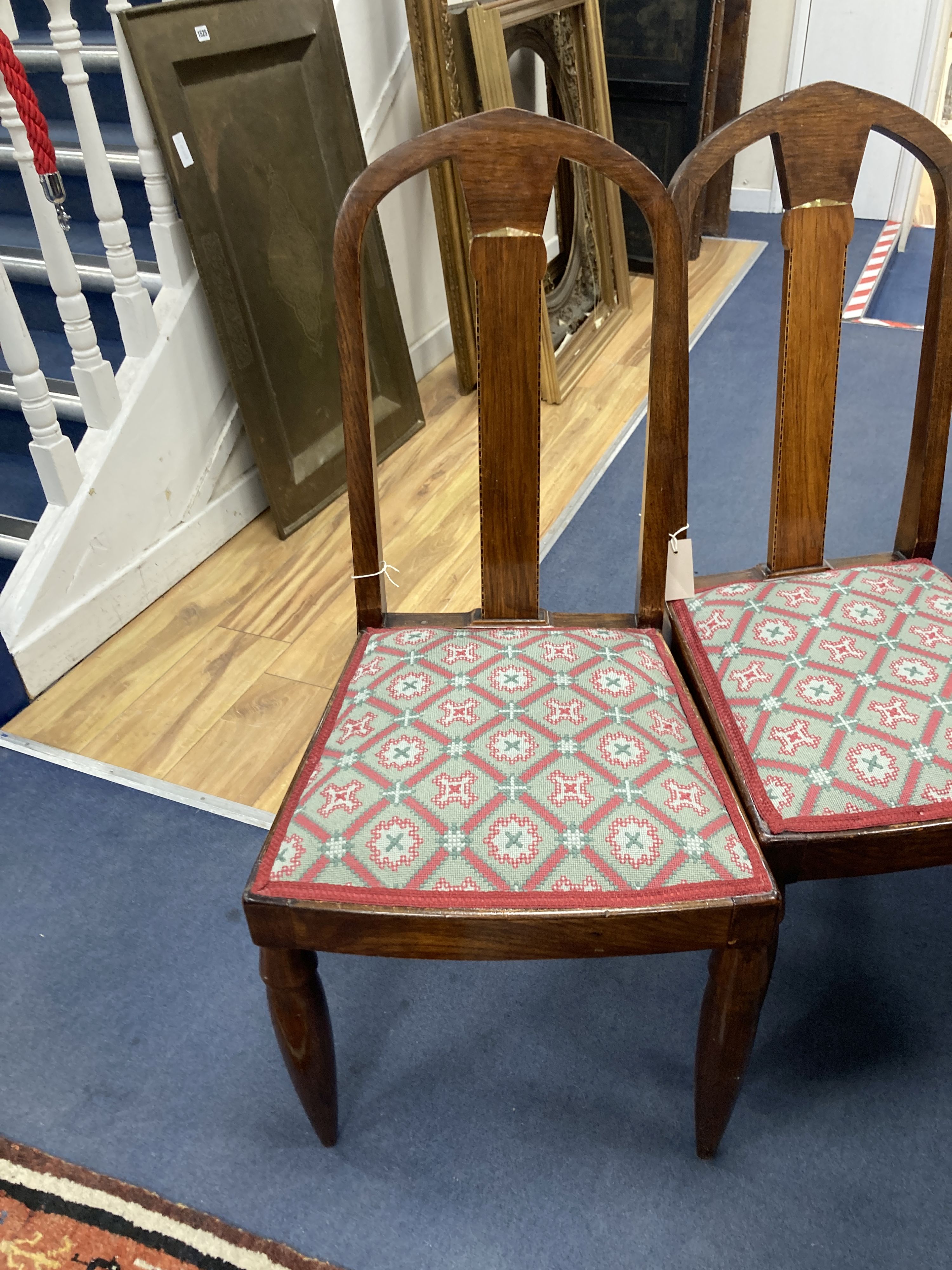 A pair of Art Deco dining chairs - Image 2 of 4