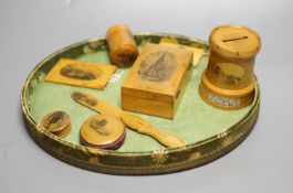 A quantity of Mauchlineware