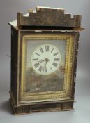 A 19th century Swiss picture clock