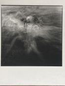 David Farrell, contemporary black and white photograph, Olympic swimmer, 38 x 38cm